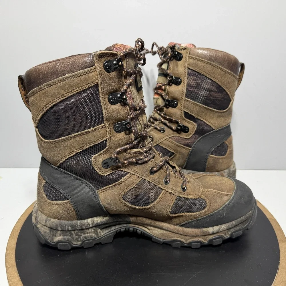 Red Wing Irish Setter Boots Men‎ Size 10.5 Brown Leather Camo Waterproof Hunting